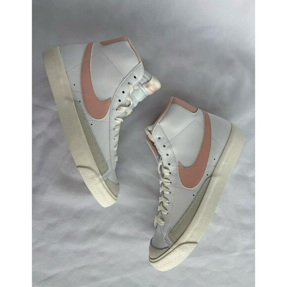 6.5Y | 8 WOMEN'S NIKE Blazer Mid white pink sail DA4086-128 SNEAKERS - Picture 1 of 9